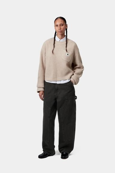 Carhartt WIP W' Brandon double Knee Pant - Black Stone Washed