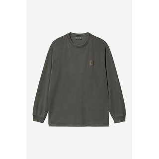 Carhartt WIP L/S Nelson T-Shirt - Black Garment Dyed
