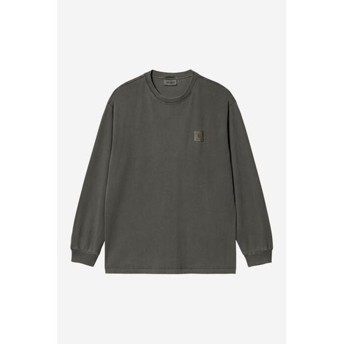 Carhartt WIP L/S Nelson T-Shirt - Black Garment Dyed