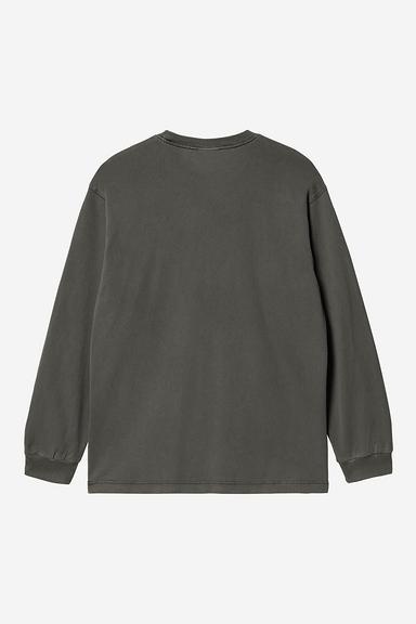 Carhartt WIP L/S Nelson T-Shirt - Black Garment Dyed