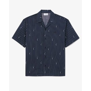 Lacoste Chemise relaxed fit twill imprimé - Noir/Blanc