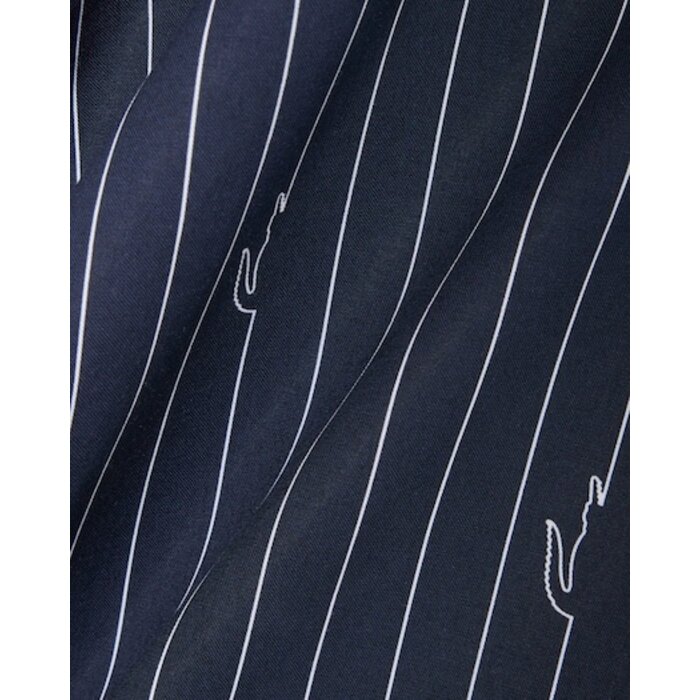 Lacoste Chemise relaxed fit twill imprimé - Noir/Blanc