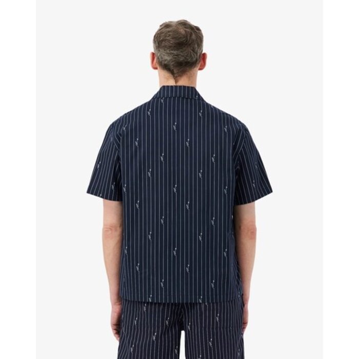 Lacoste Chemise relaxed fit twill imprimé - Noir/Blanc