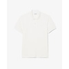 Polo Classic Fit Maille Côtelée - Blanc