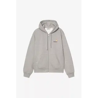 Carhartt WIP Hooded American Script Jacket - Grey Heather