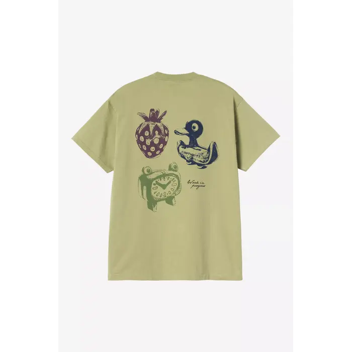 Carhartt WIP S/S Forma T-Shirt - Gentle Green Heavy Stone Wash