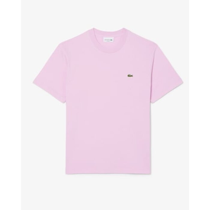 Lacoste T-shirt Coton Col Rond - Rose Z4H