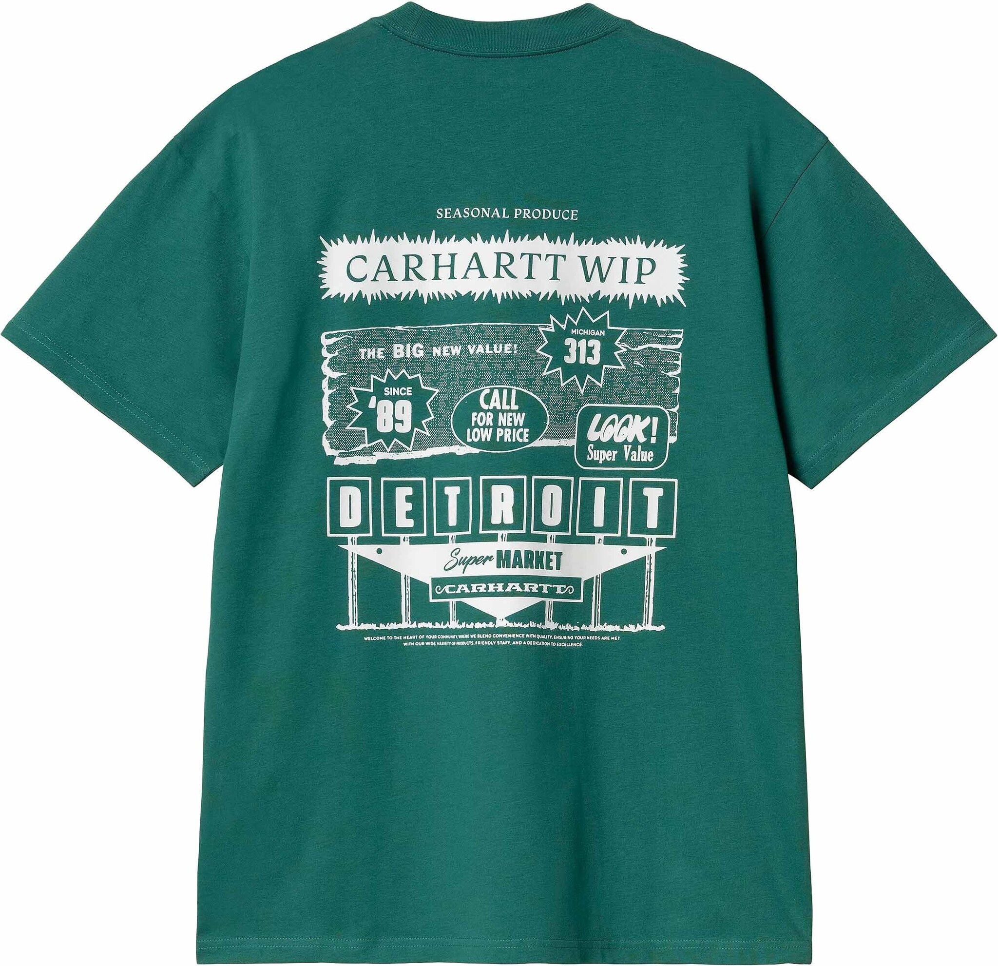 Carhartt WIP S/S Catalogue T-Shirt - Rainforest/White