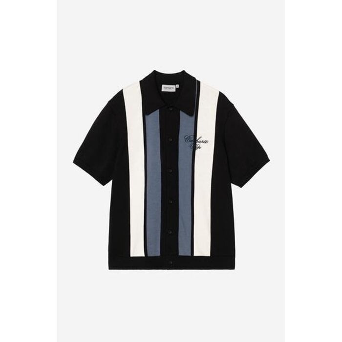 Carhartt WIP S/S Mello Knit Shirt - Mello Stripe/Black