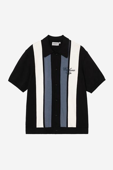 Carhartt WIP S/S Mello Knit Shirt - Mello Stripe/Black
