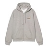 Hooded American Script Jacket - Grey Heather
