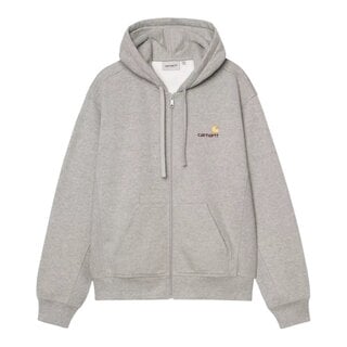 Carhartt WIP Hooded American Script Jacket - Grey Heather