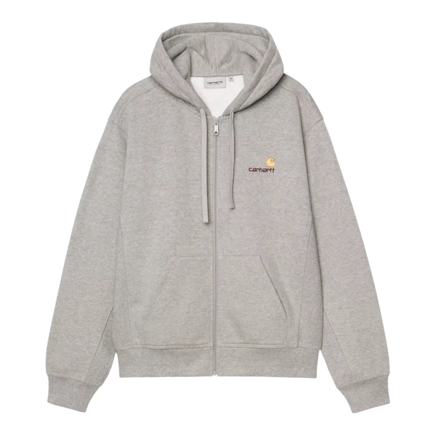 Carhartt WIP Hooded American Script Jacket - Grey Heather