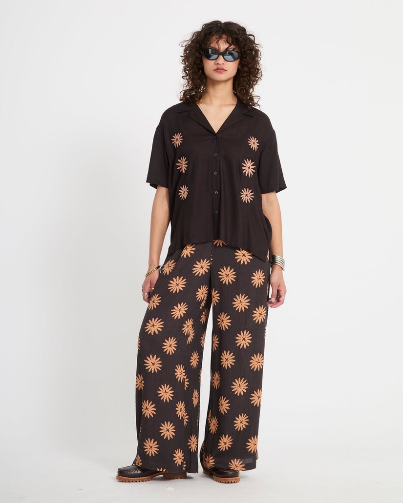 Volcom EMB Midnite Ramble Top - Black