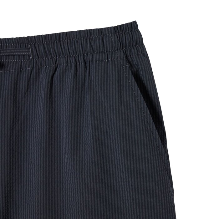 Lacoste Short Seersucker Coton - Noir/Gris Foncé