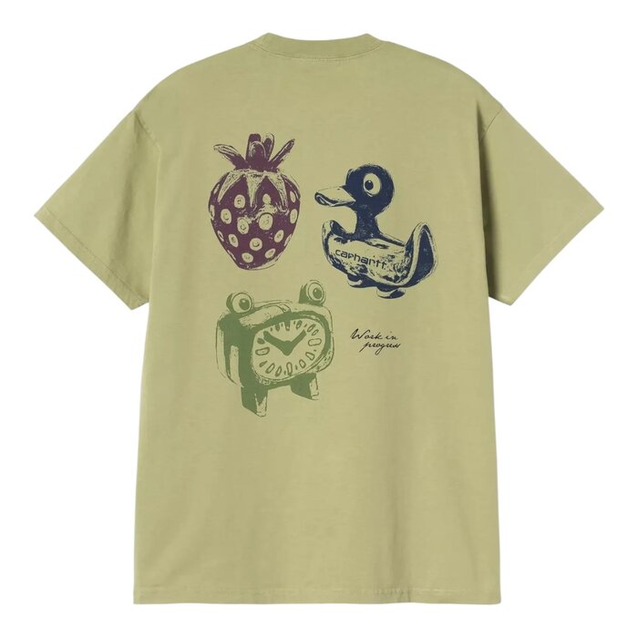 Carhartt WIP S/S Forma T-Shirt - Gentle Green Heavy Stone Wash