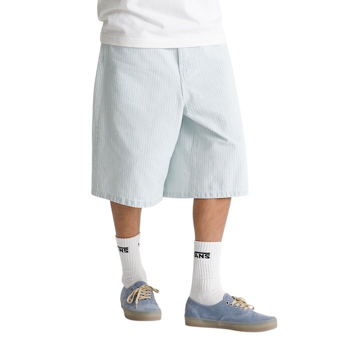 Vans Check-5 Baggy Striped Short - Blue Ice