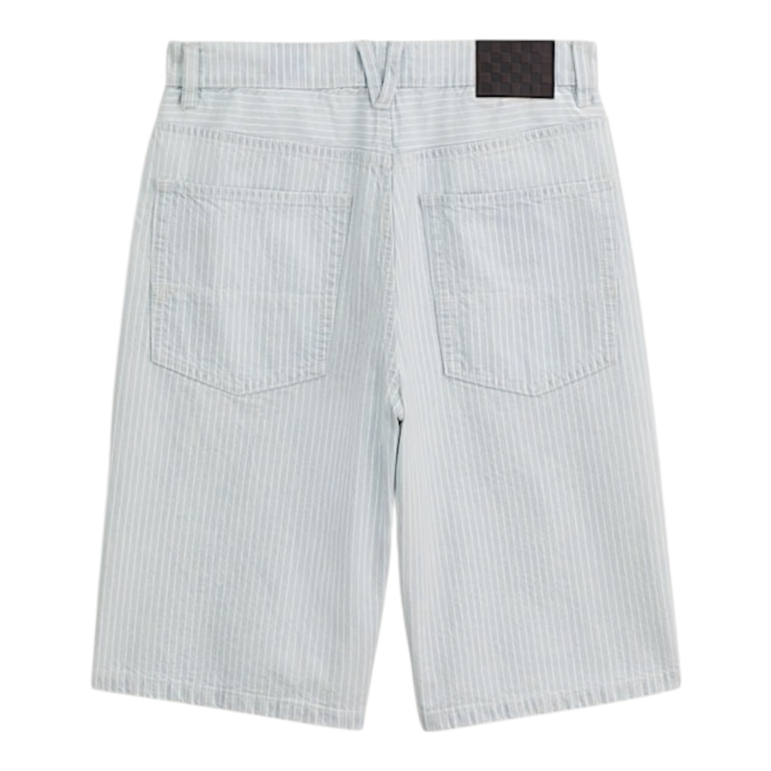 Vans Check-5 Baggy Striped Short - Blue Ice