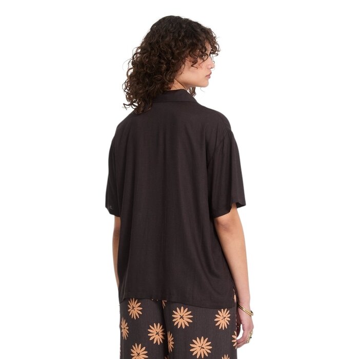 Volcom EMB Midnite Ramble Top - Black