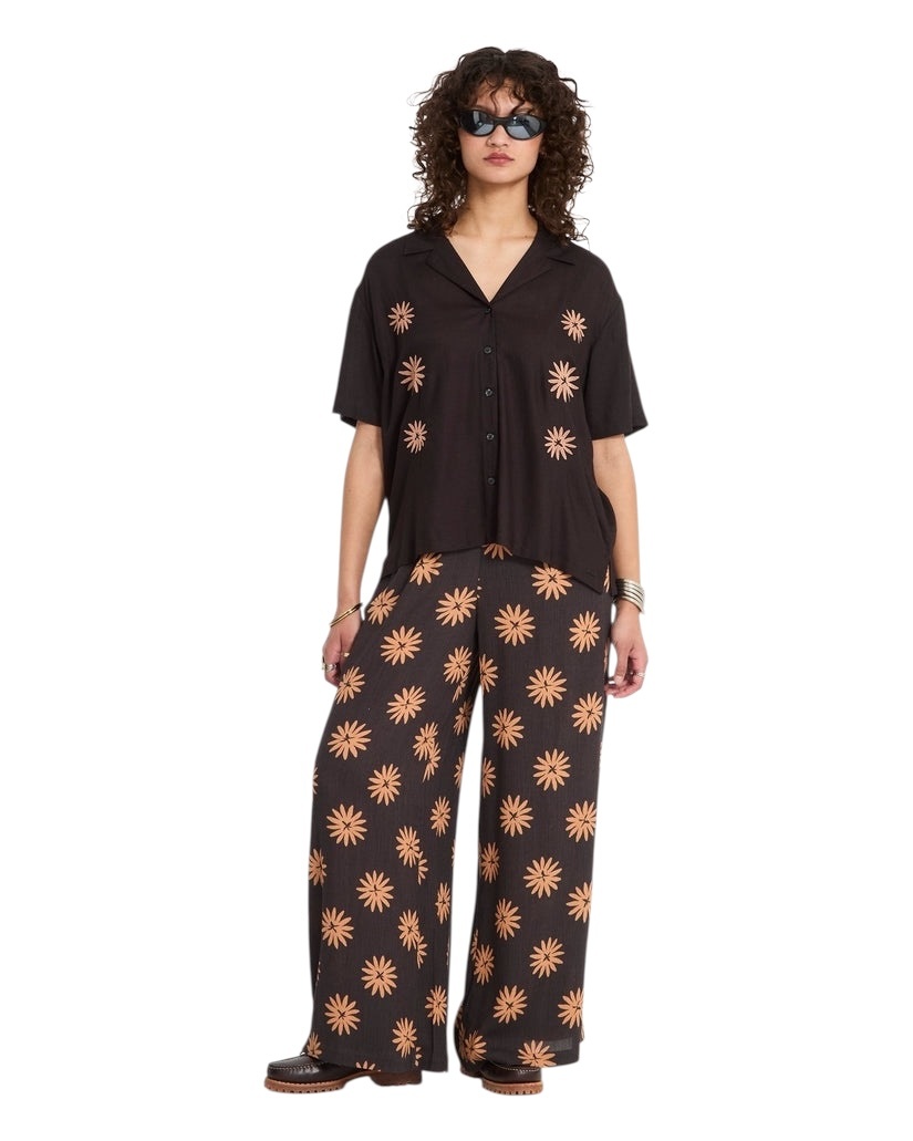 Volcom EMB Midnite Ramble Top - Black