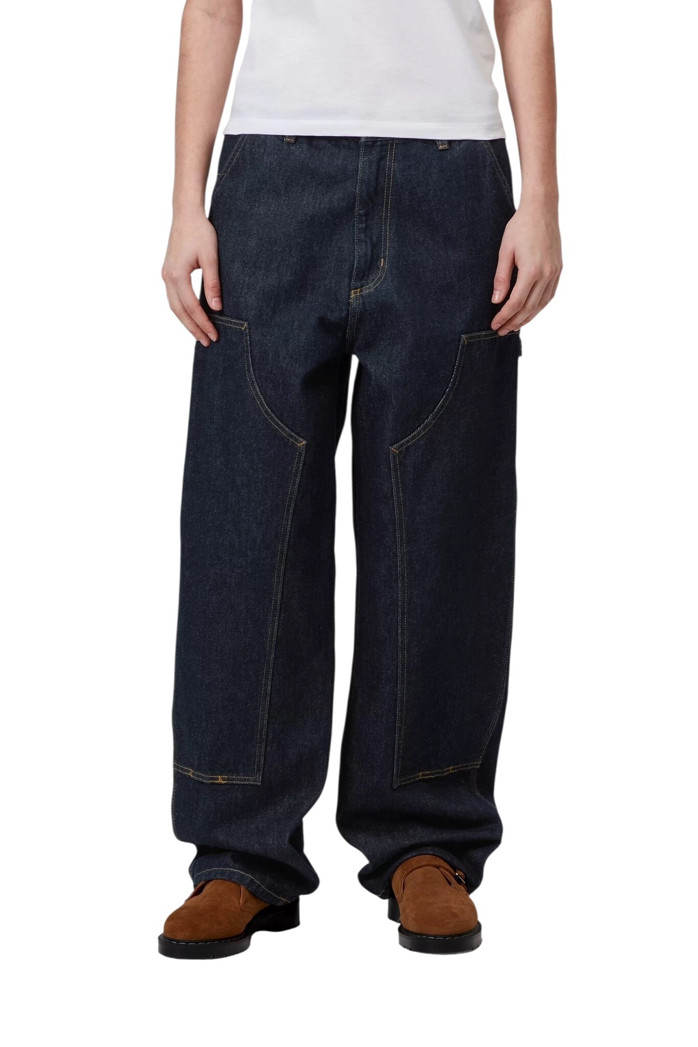 Carhartt WIP W' Brandon double Knee Pant - Blue Rinsed