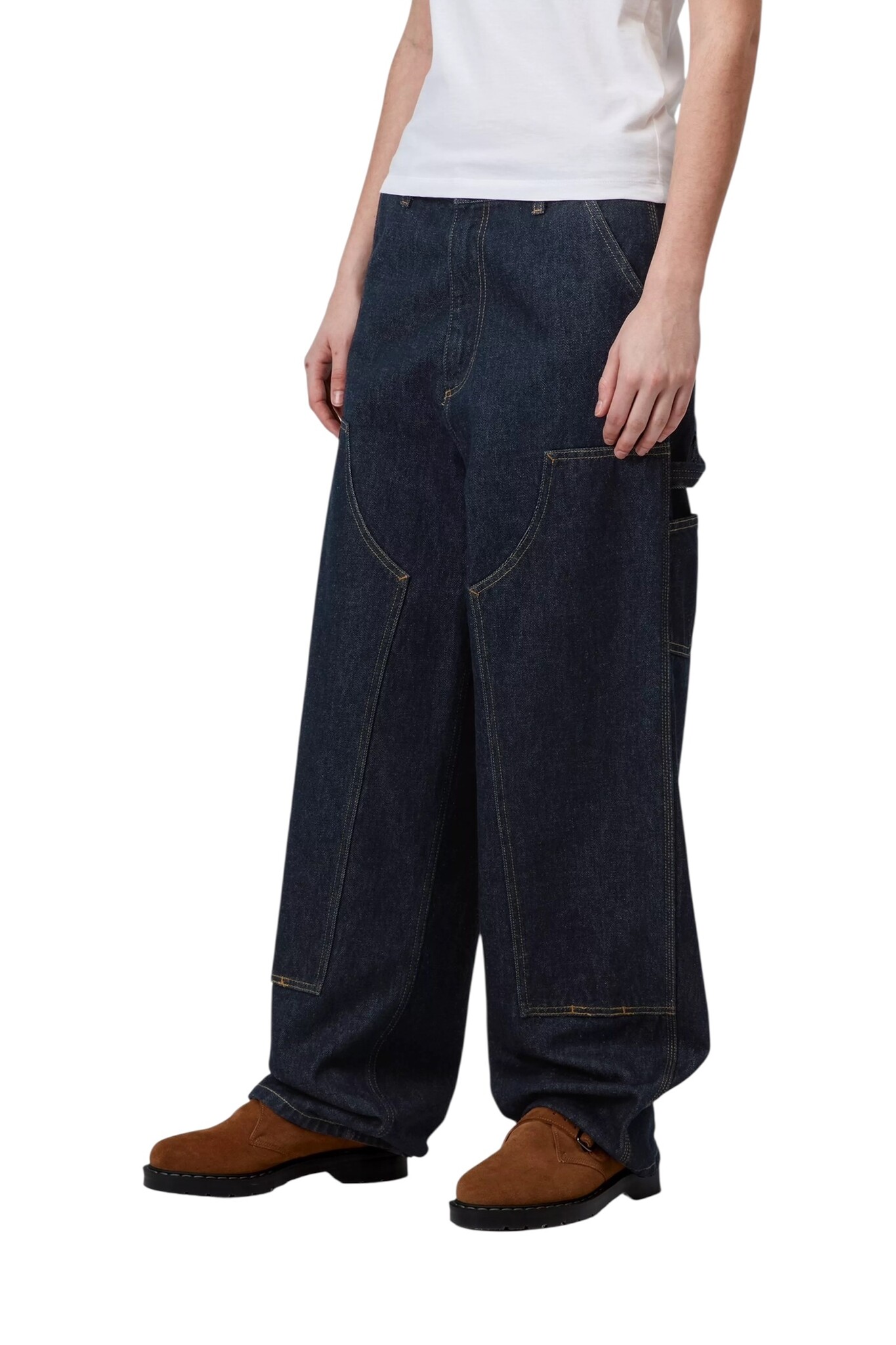 Carhartt WIP W' Brandon double Knee Pant - Blue Rinsed