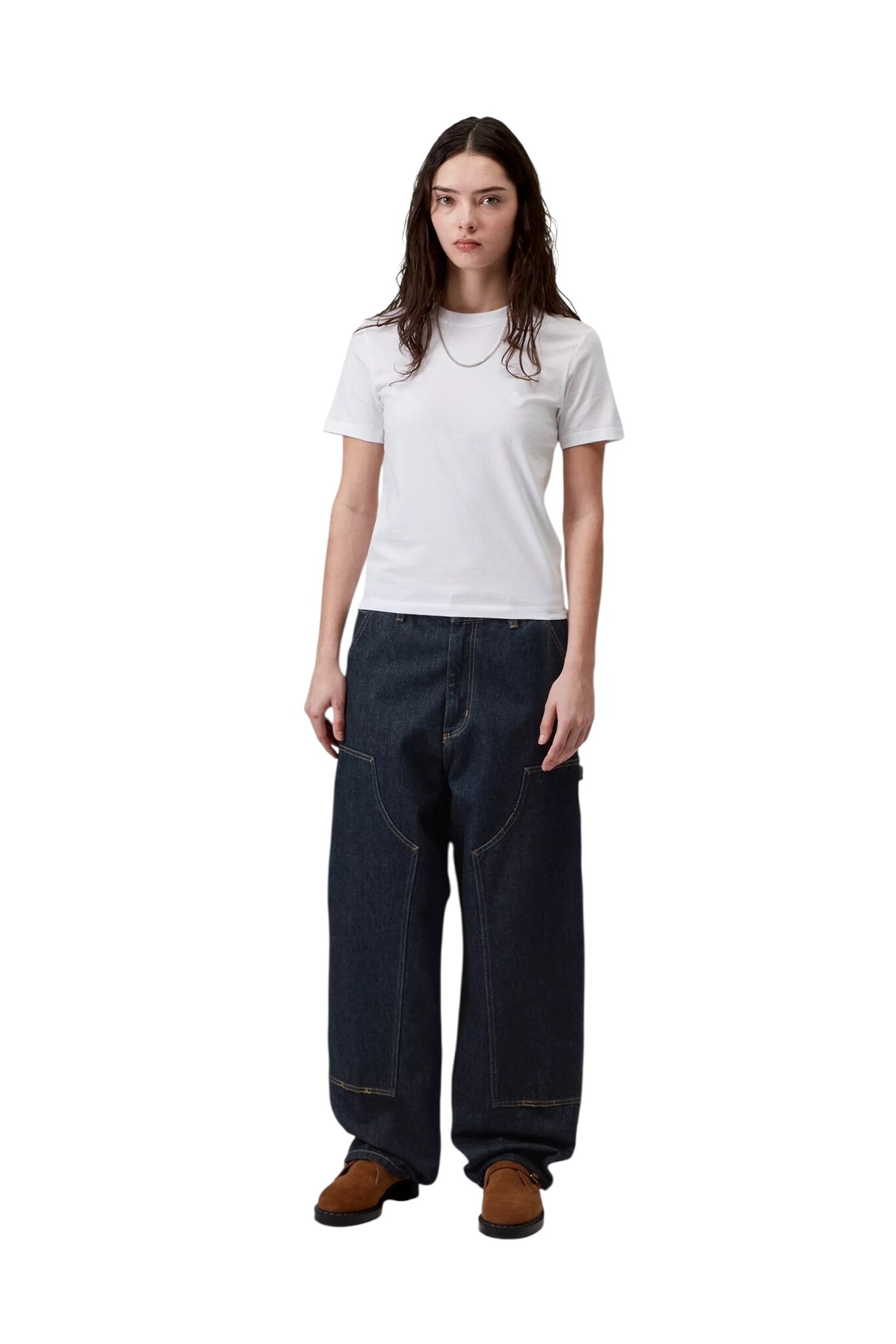 Carhartt WIP W' Brandon double Knee Pant - Blue Rinsed