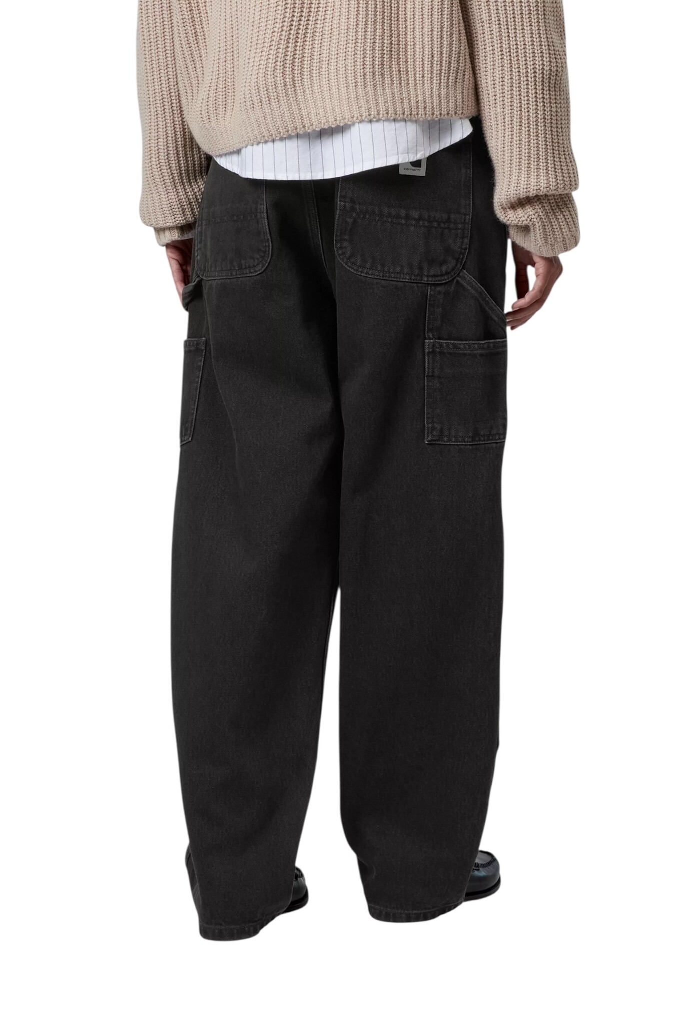 Carhartt WIP W' Brandon double Knee Pant - Black Stone Washed