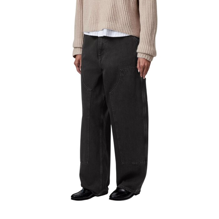 Carhartt WIP W' Brandon double Knee Pant - Black Stone Washed