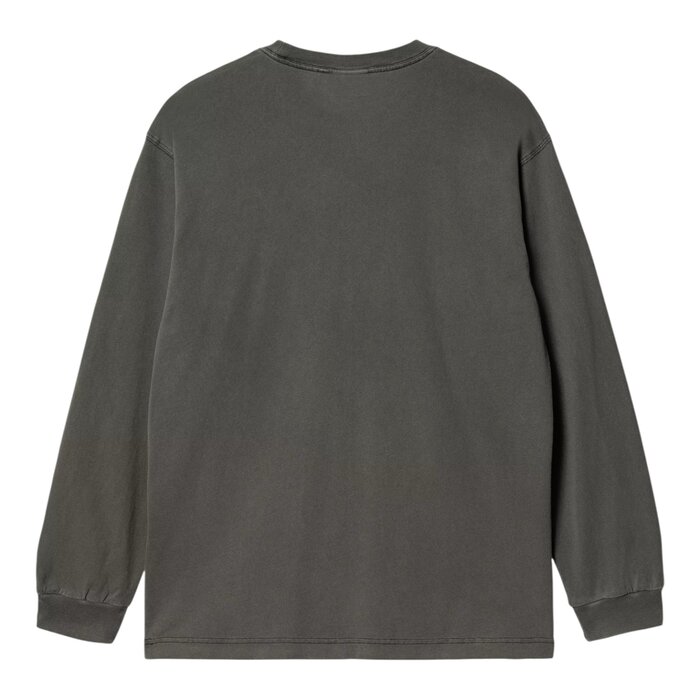 Carhartt WIP L/S Nelson T-Shirt - Black Garment Dyed