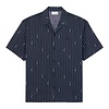 Chemise relaxed fit twill imprimé - Noir/Blanc