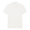 Polo Classic Fit Maille Côtelée - Blanc