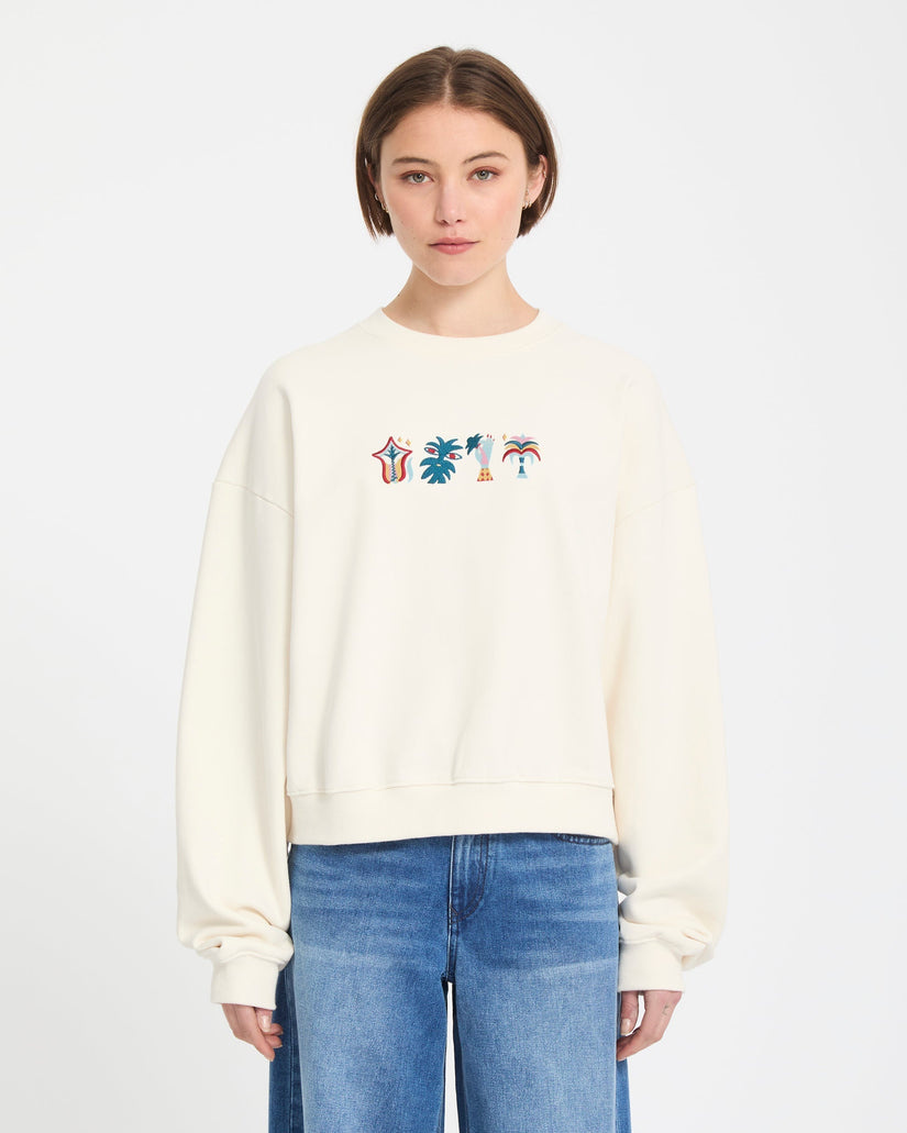 Volcom Fa Bruno Lucas Crew - Off White