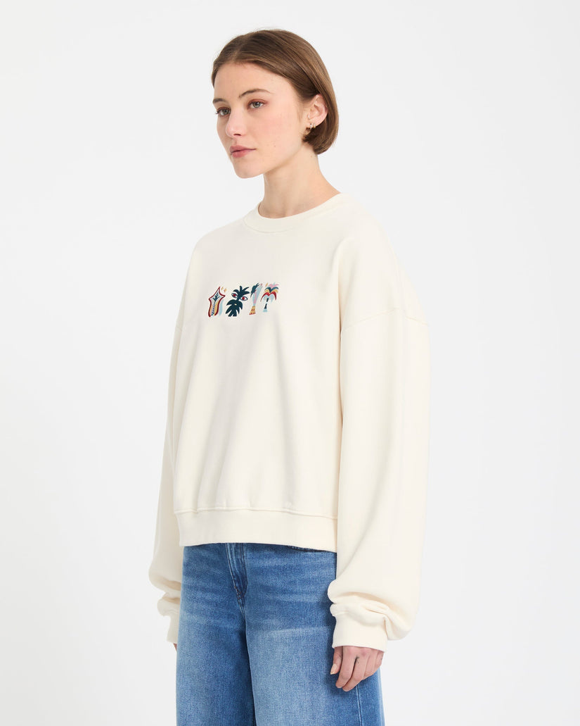 Volcom Fa Bruno Lucas Crew - Off White