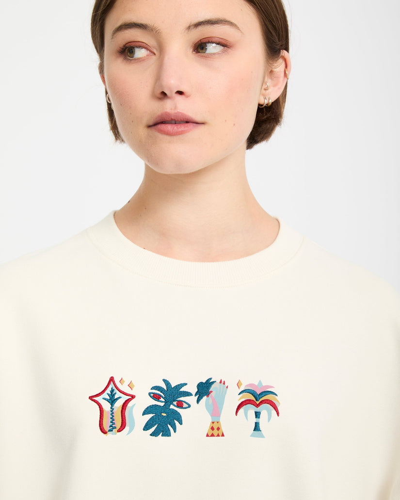 Volcom Fa Bruno Lucas Crew - Off White