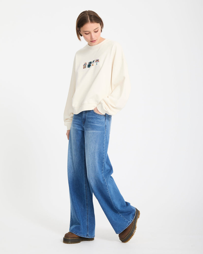 Volcom Fa Bruno Lucas Crew - Off White