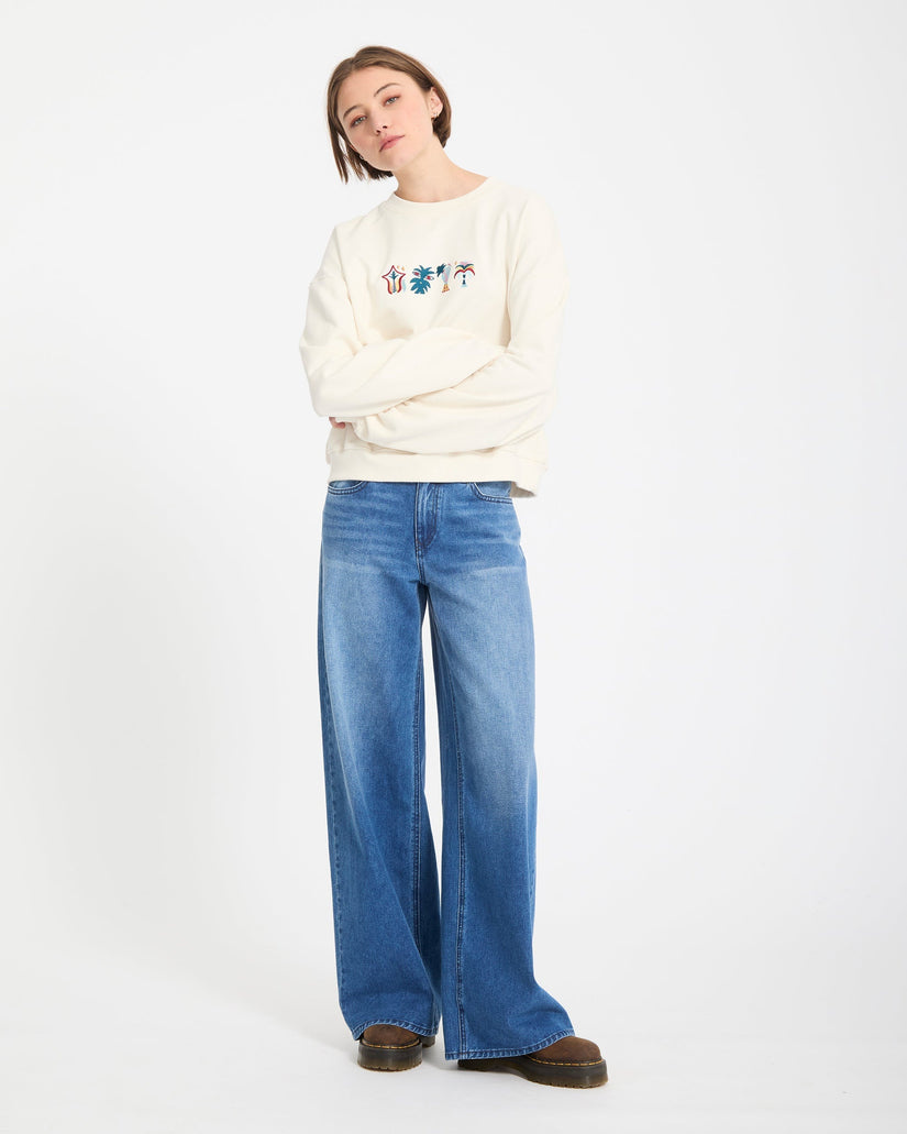 Volcom Fa Bruno Lucas Crew - Off White