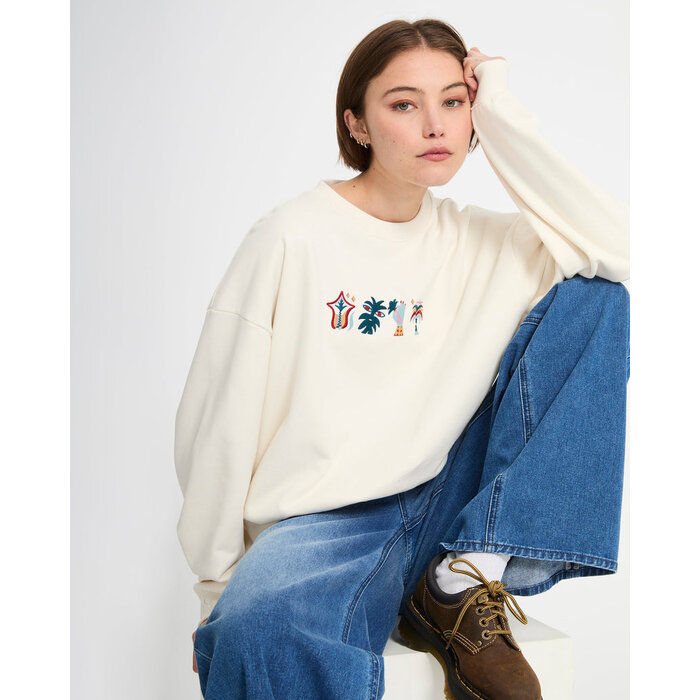 Volcom Fa Bruno Lucas Crew - Off White