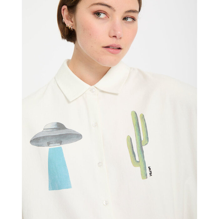 Volcom Fa Mickey Mason Shirt - Off White