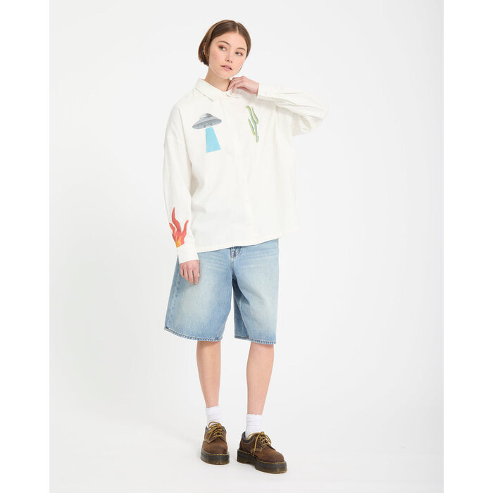 Volcom Fa Mickey Mason Shirt - Off White