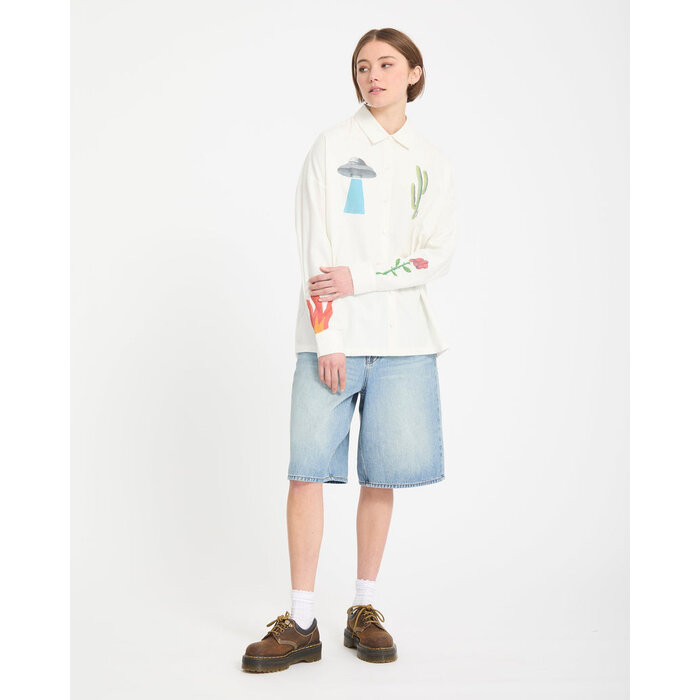 Volcom Fa Mickey Mason Shirt - Off White