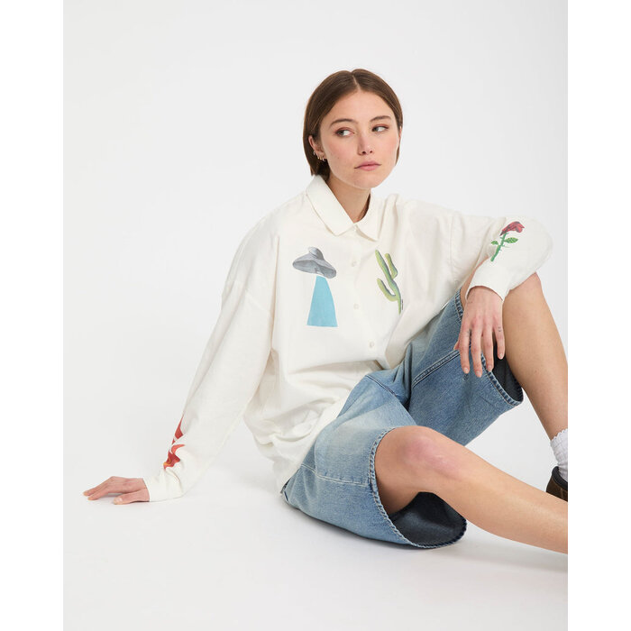 Volcom Fa Mickey Mason Shirt - Off White