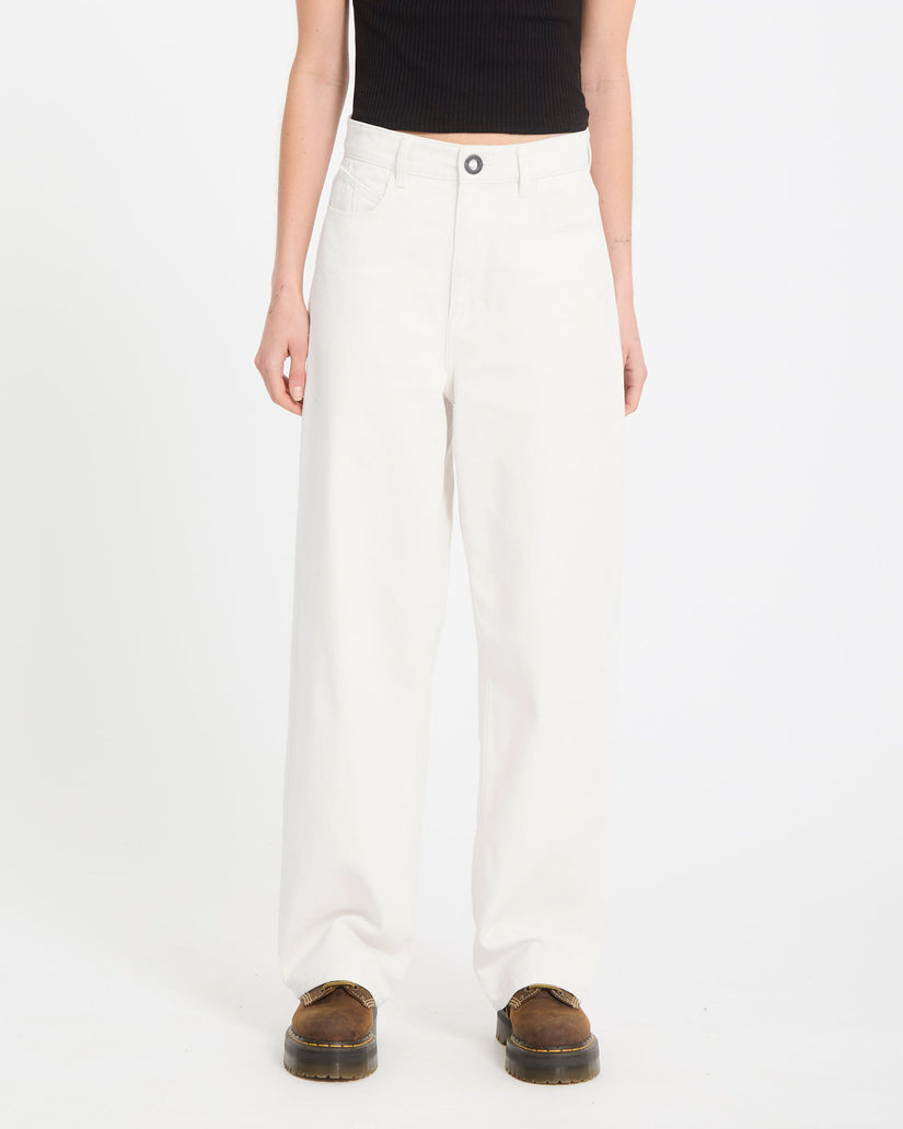 Volcom Weellow II Denim Pant - Dirty White