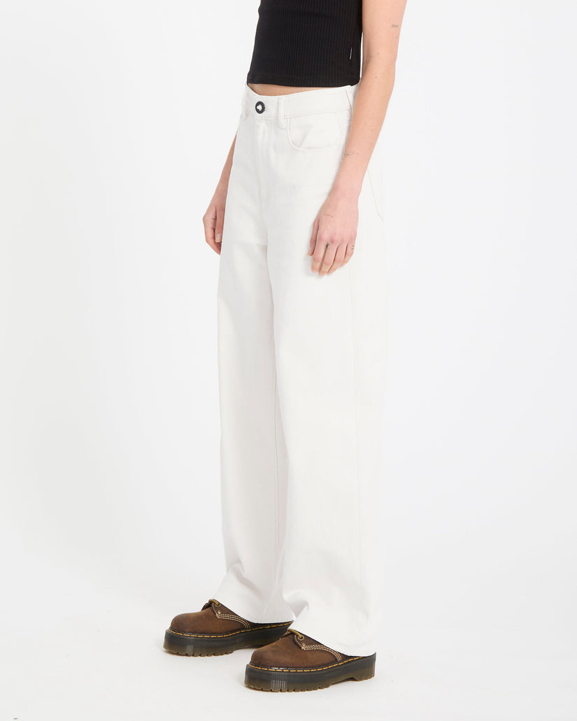 Volcom Weellow II Denim Pant - Dirty White