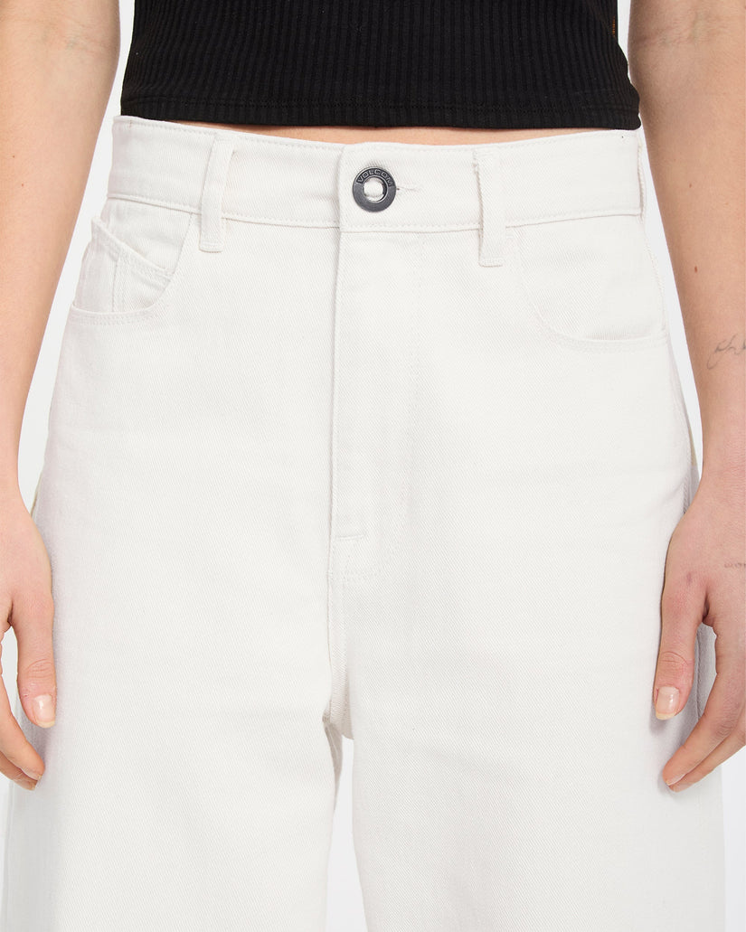Volcom Weellow II Denim Pant - Dirty White