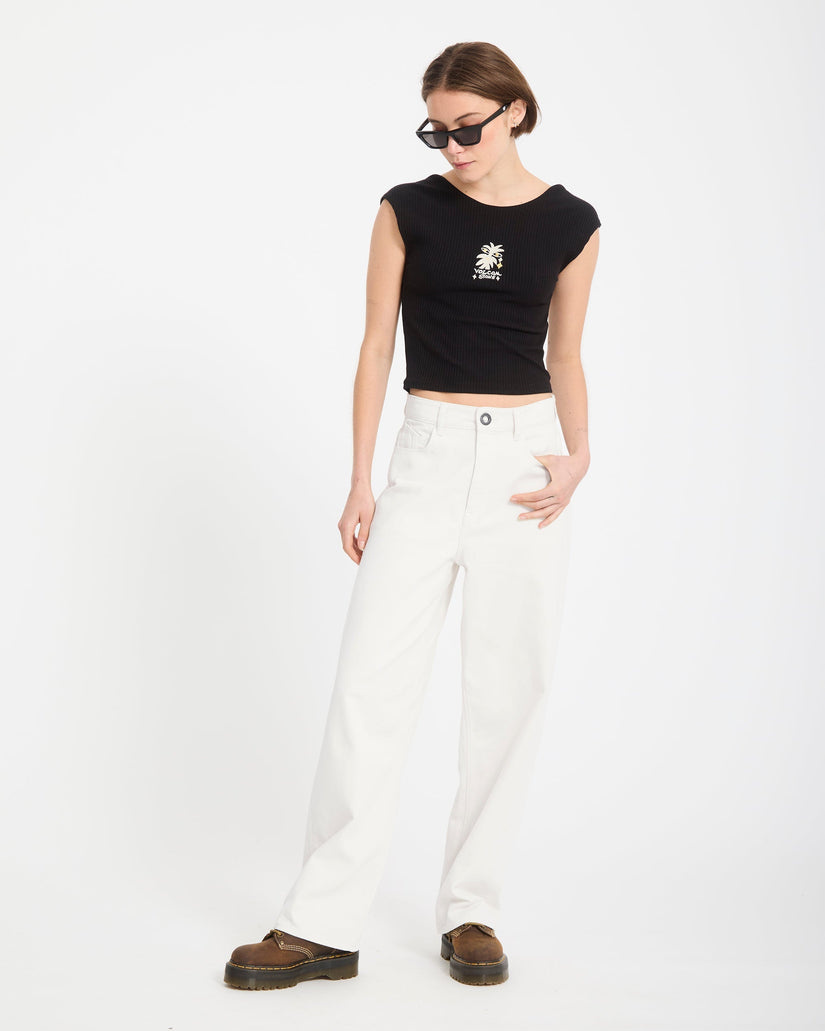 Volcom Weellow II Denim Pant - Dirty White