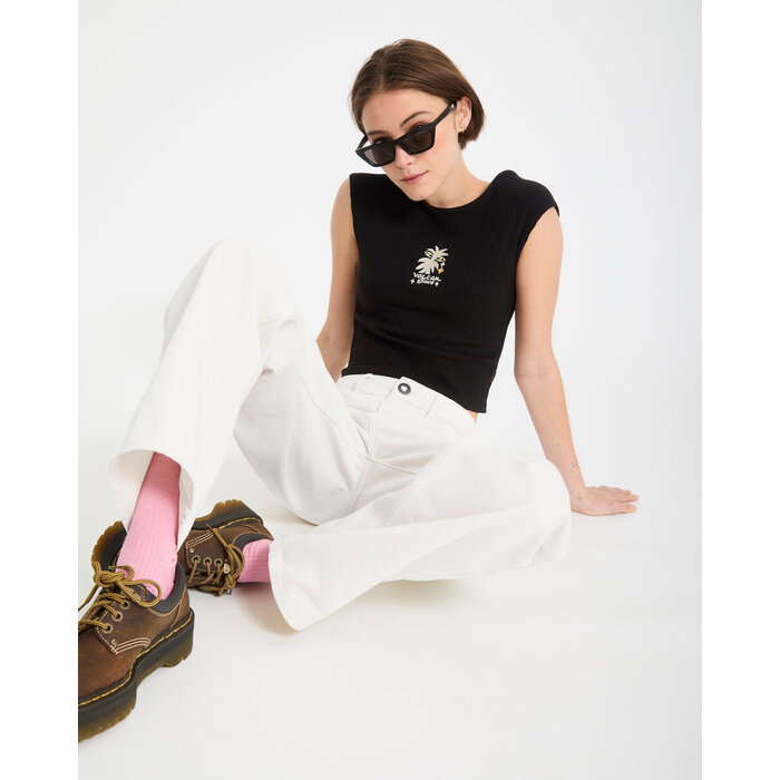 Volcom Weellow II Denim Pant - Dirty White