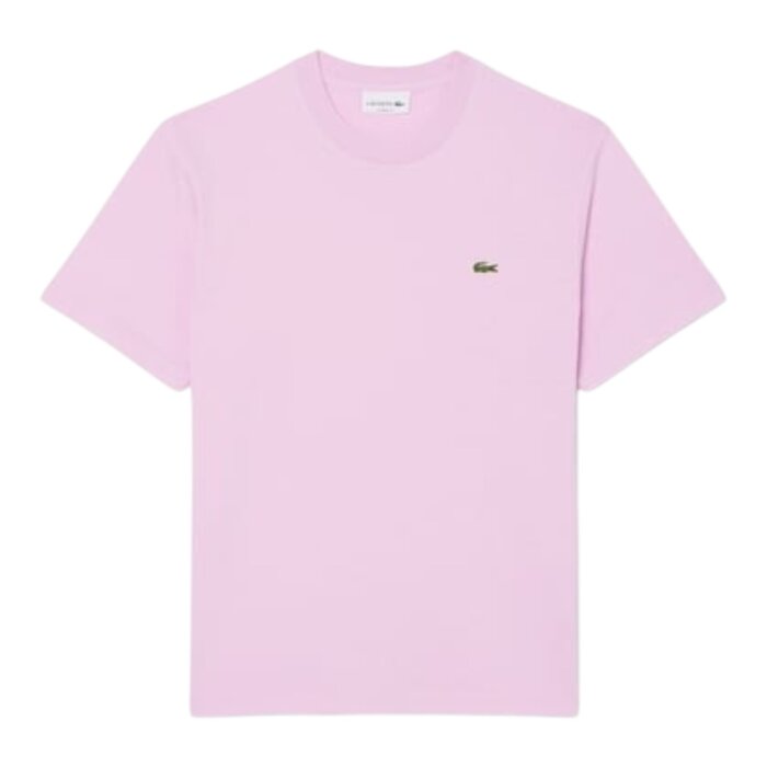 Lacoste T-shirt Coton Col Rond - Rose Z4H