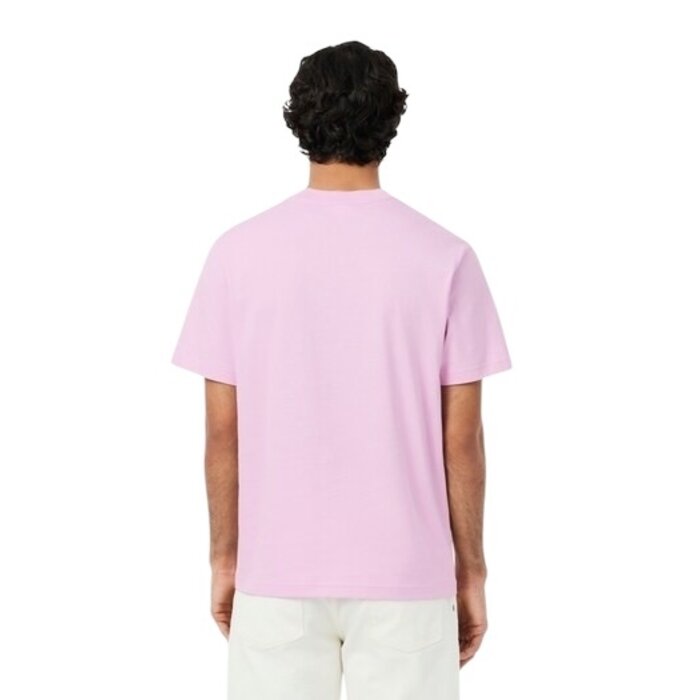 Lacoste T-shirt Coton Col Rond - Rose Z4H