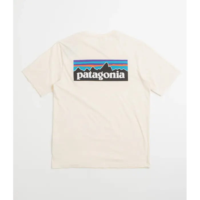 Patagonia M's P-6 Logo Responsibili-Tee - Undyed Natural